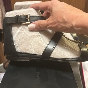 Sandals black leather